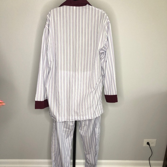 Brioni Multicolored Striped Shirt Pants Pajama Set 100% Cotton Size Medium Italy - Picture 2 of 10